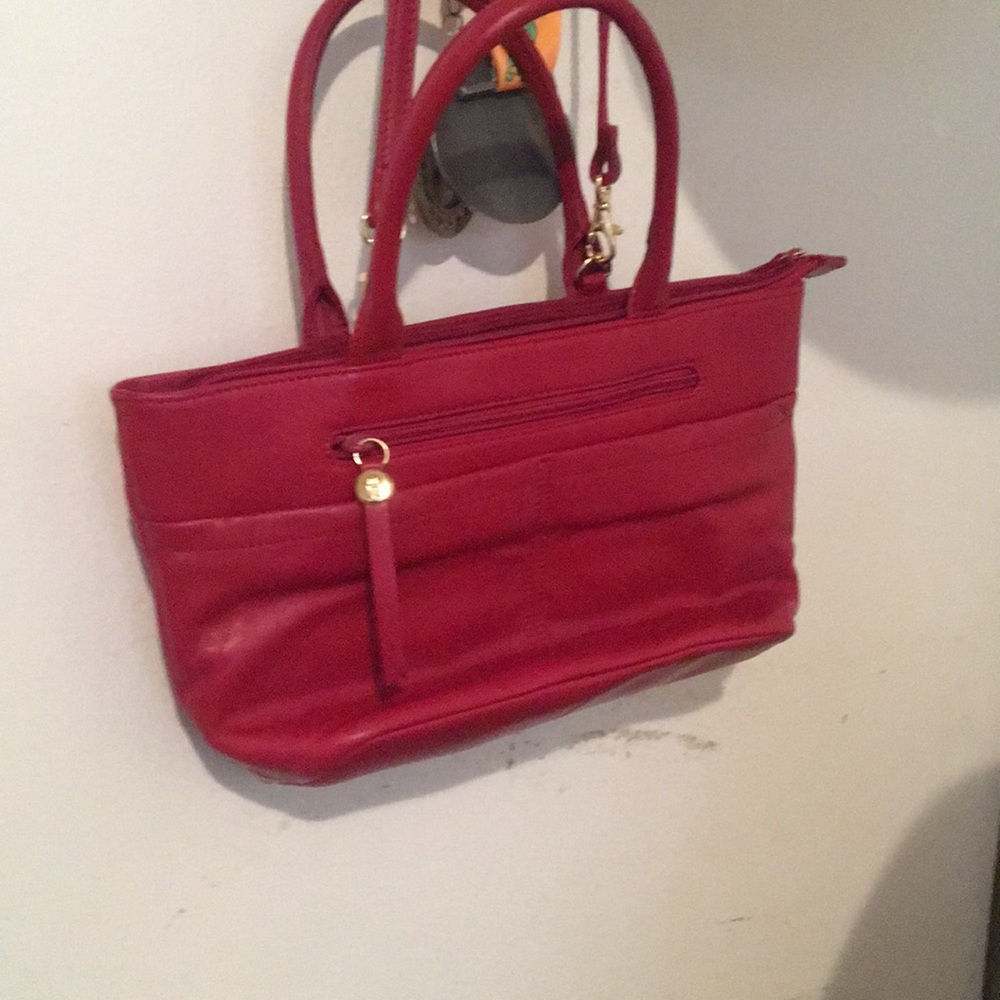 Vinayage red leather Etienne Aigner cross body